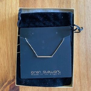 Loren Stewart 14k Fairy Floss Bar necklace